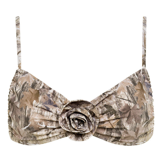 Camo Devin Rosa Bikini Top