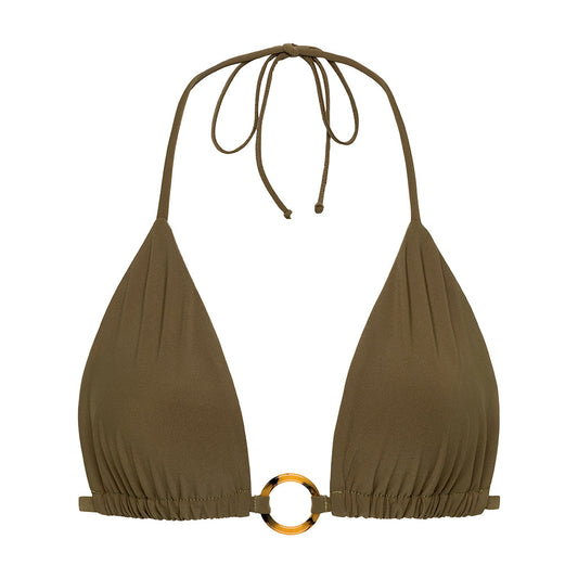 Khaki Emma (Tori Loop) Bikini Top