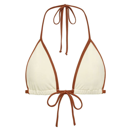 Oat Terracotta Binded Emma Bikini Top