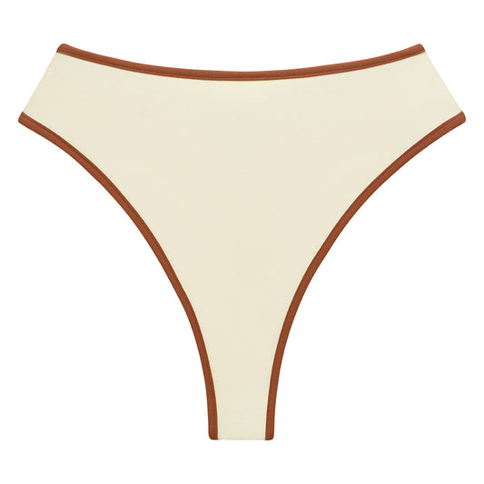 Oat Terracotta Binded Paula Bikini Bottom