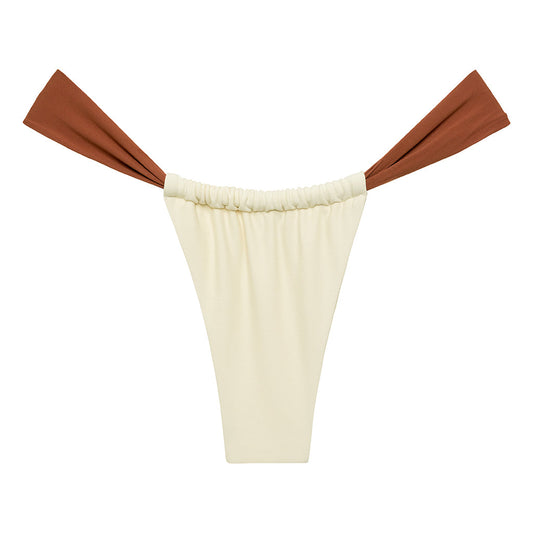 Oat Terracotta Binded Sandra Bikini Bottom