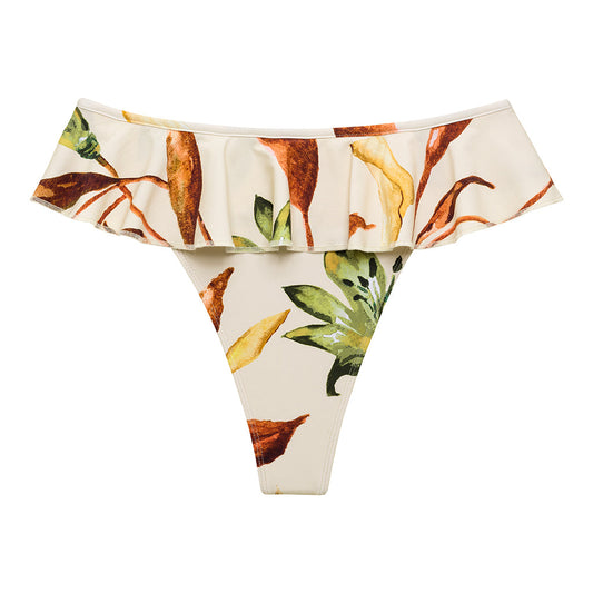 Rooted Floral Tamarindo Ruffle Bikini Bottom
