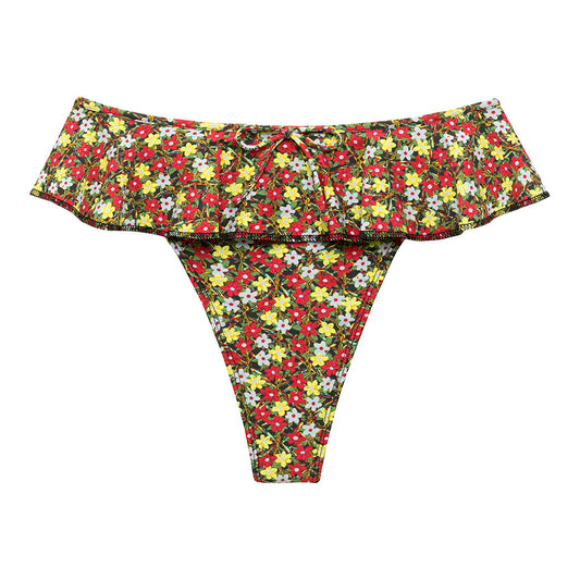 Sienna Floral Tamarindo Ruffle Bikini Bottom