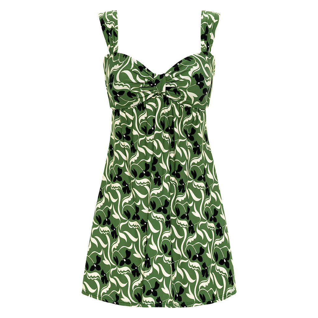 Veronica Floral Devin Short Slip Dress