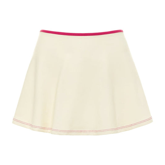 Cream Raspberry Binded Ballet Skirt