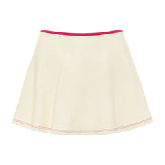 Cream Raspberry Binded Ballet Skirt