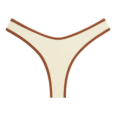 Oat Terracotta Binded Lulu Bikini Bottom