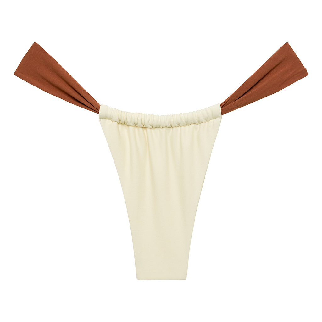 Oat Terracotta Binded Sandra Bikini Bottom