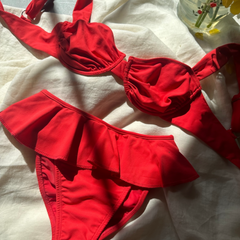 Cherry Tamarindo Ruffle Bikini Bottom